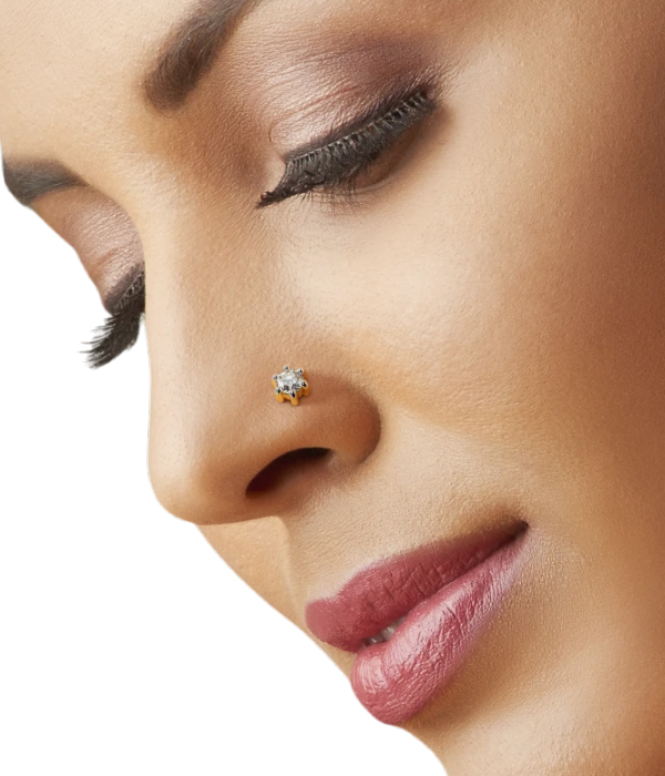 Golden Floral Nosering