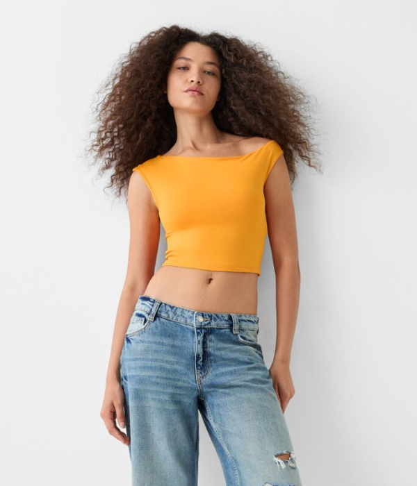 Mustard Crop Top