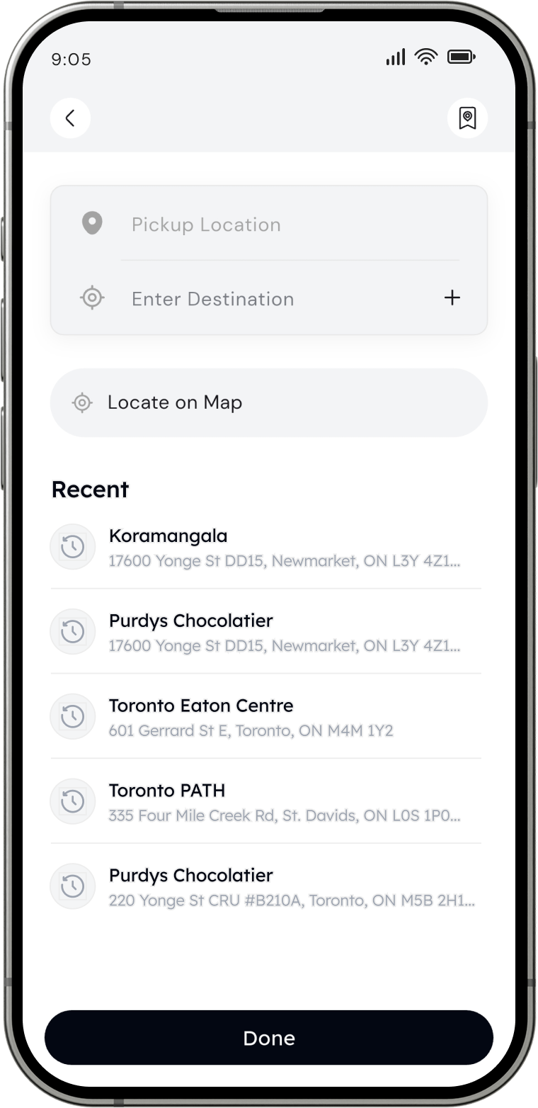 Pick Up Your Location